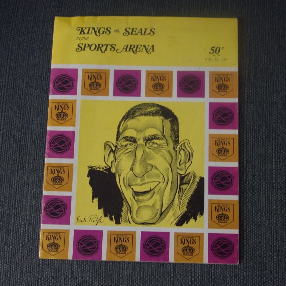 Vintage Kings vs Seals Sports Arena Nov 22 1967 Program